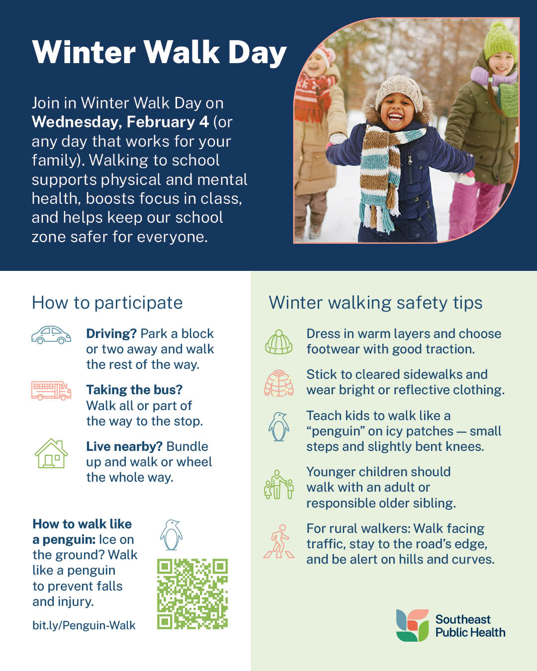 Winter Walk Day Newsletter Insert