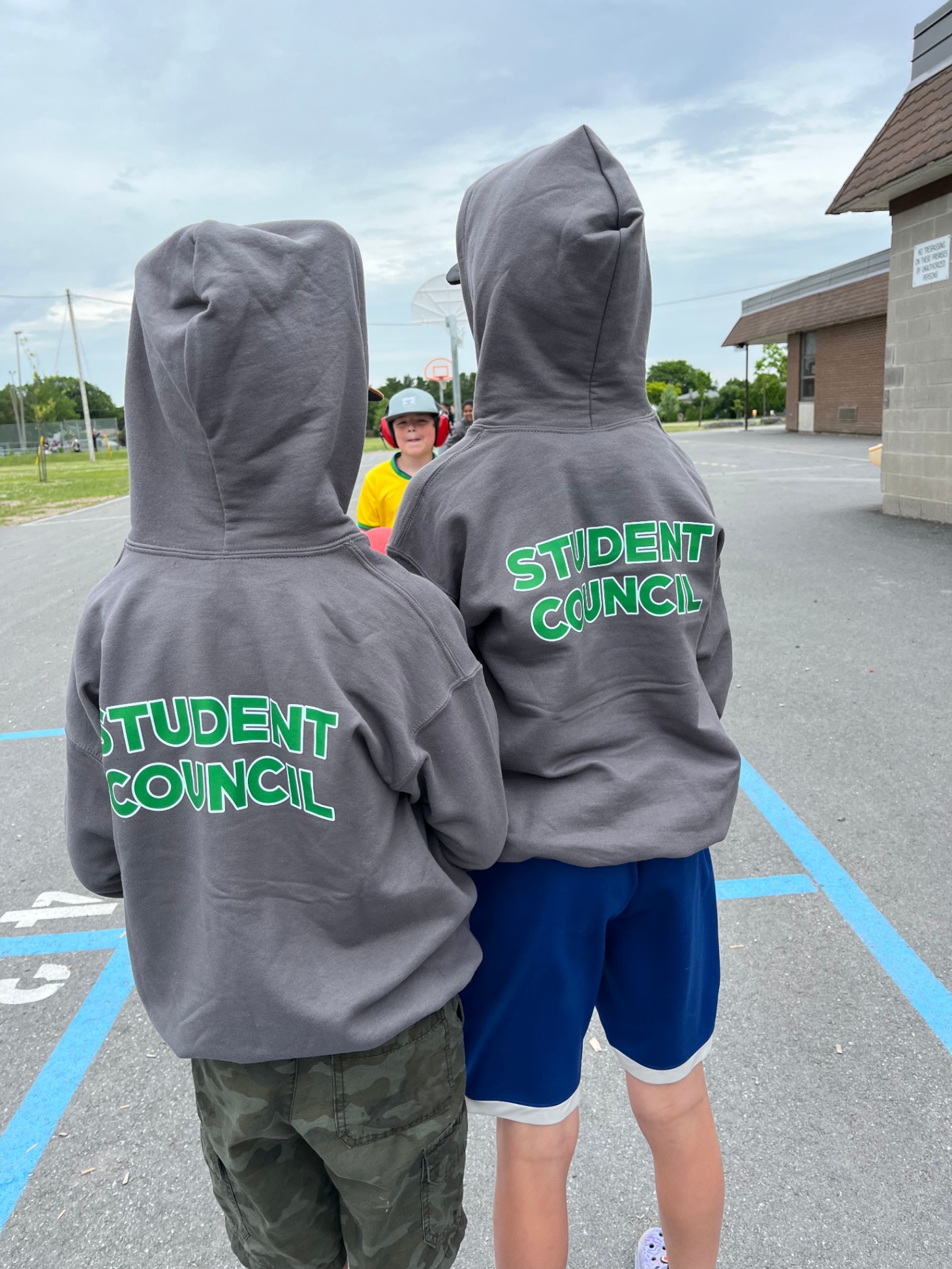 Two Students Outside