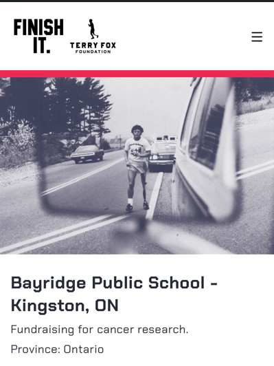 terry fox page
